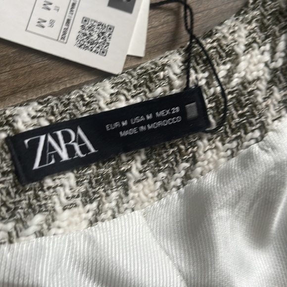 ZARA CUT OUT PLAID DRESS - Picture 15 of 15